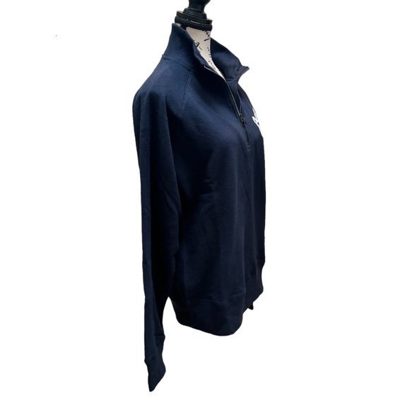 47 Brand Toronto Maple Leafs Blue Half Zip Sweatshirt Unisex Size S - Picture 3 of 8